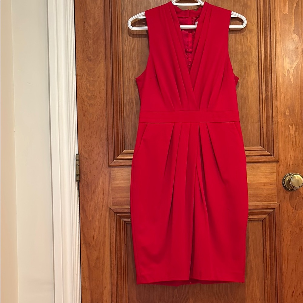 H&M Vibrant Red Sleeveless Mini Dress